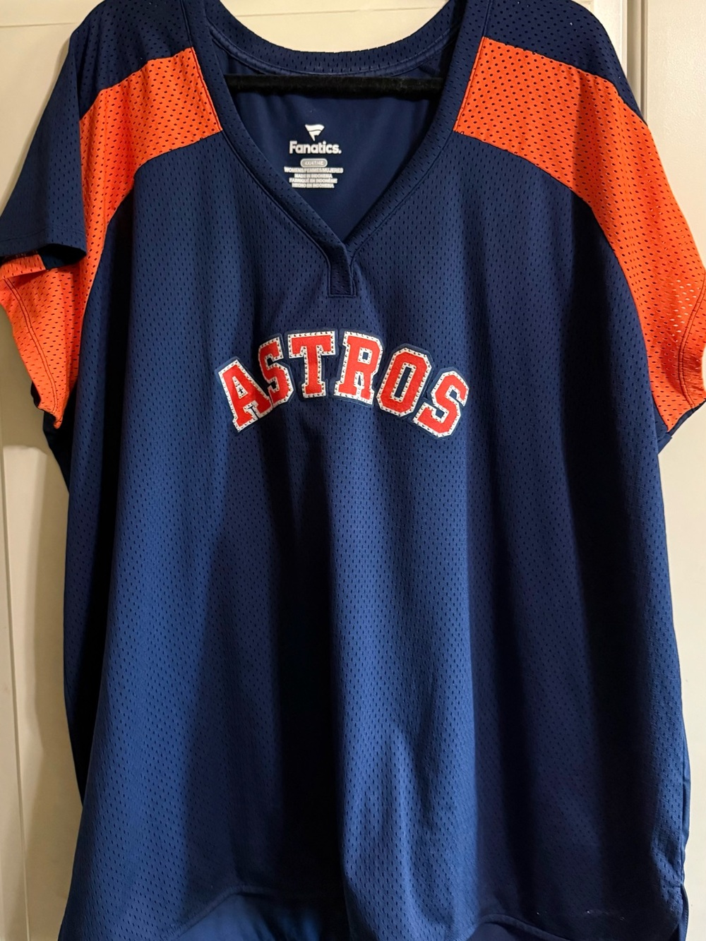 Fanatics Houston Astros Navy & Orange Women’s Mesh Team Top